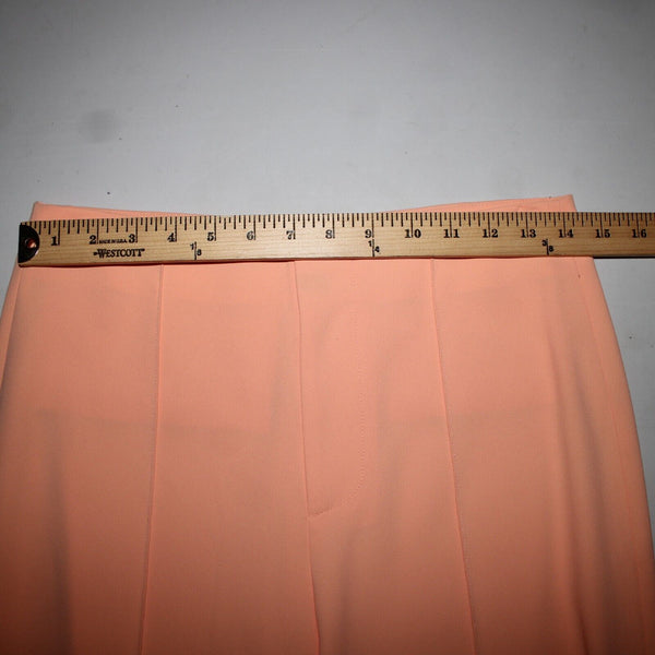 Alice + Olivia Sz 4 x 22 Orange Faux Pockets Unlined 100% Polyester Crop Pant