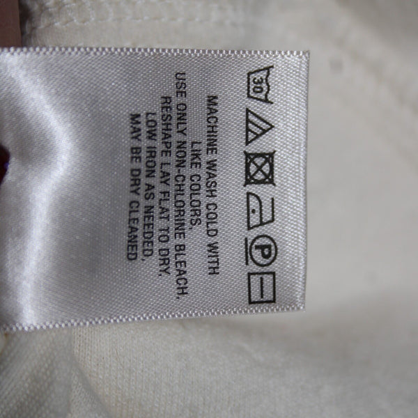 Saturday Sunday Sz S White Cream Long Sleeve Full Zip Pocket Cotton Poly Jacket