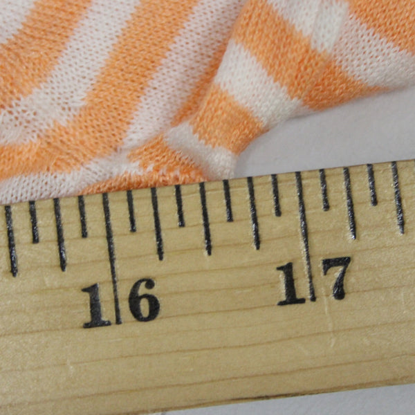 Design History NEW Sz S Orange Pink Cream Pockets Cotton Modal Cardigan Sweater