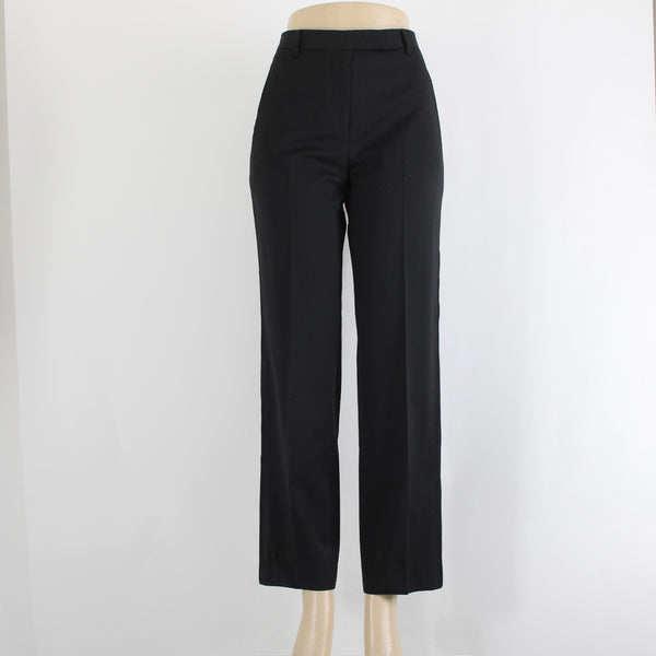 Givenchy Pant Sz 38 x 30 Black Pockets Straight Leg Wool Viscose Pant