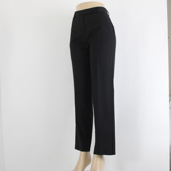 Givenchy Pant Sz 38 x 30 Black Pockets Straight Leg Wool Viscose Pant