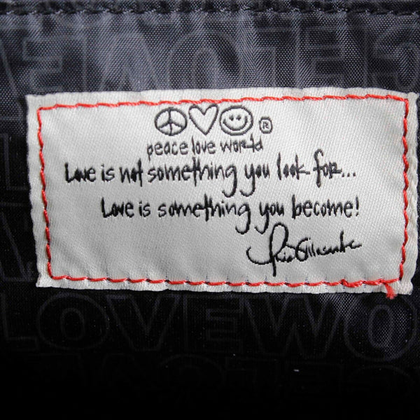 Peace Love World 11 x 20 Green Camo Lined Cotton Poly Multi Handle Tote