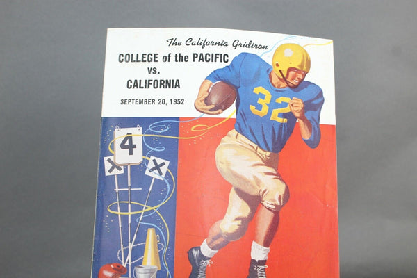 The California Gridiron College Of The Pacific Vs Cali 1952 Program Book