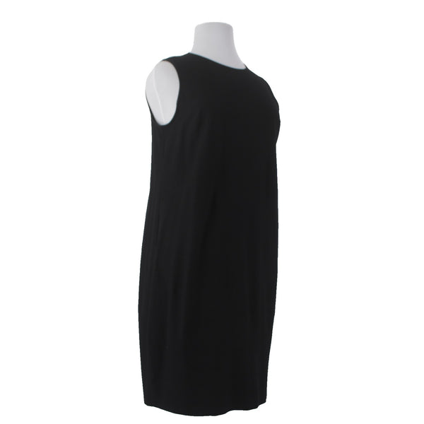Eileen Fisher Dress Sz XL Black Sleeveless Viscose Nylon Spandex Dress 4