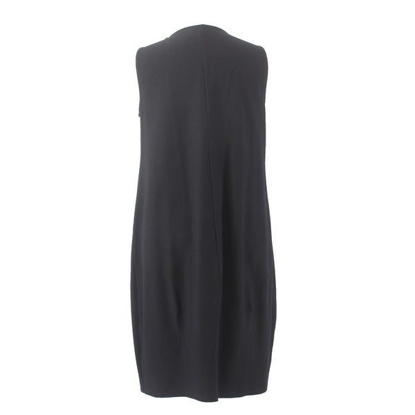 Eileen Fisher Dress Sz XL Black Sleeveless Viscose Nylon Spandex Dress 4