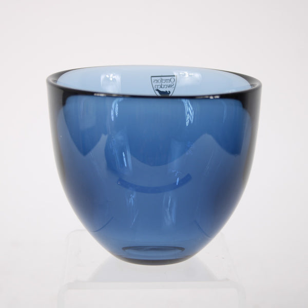 Orrenfors Sweden Glass Bowl Pastillo Steel Blue High Quality Crystal 3" Cup Bowl