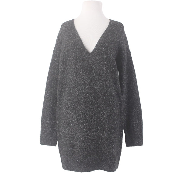 Treasure Bond Dress NEW $69 Sz S Black White V Neck Sweater Acrylic Cotton Dress