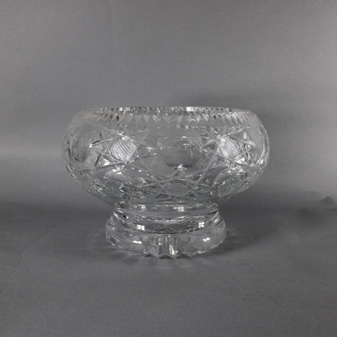 Brierly Bowl 8 x 7 Cut Crystal Footed Full Lead Hand Cut Bowl