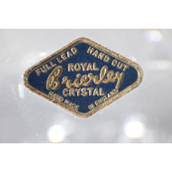 Brierly Bowl 8 x 7 Cut Crystal Footed Full Lead Hand Cut Bowl