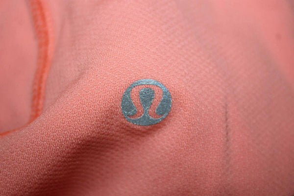 Lululemon Sz 4? Coral Strappy Bodycon Pleated Bra Knit Activewear Top