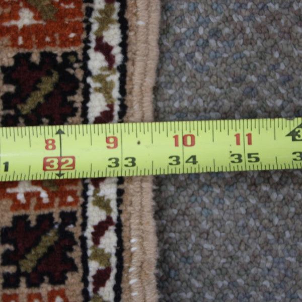 Turkish Rug 121" x 33.5" Orange Burgundy Multi Colored Hand Made Rug