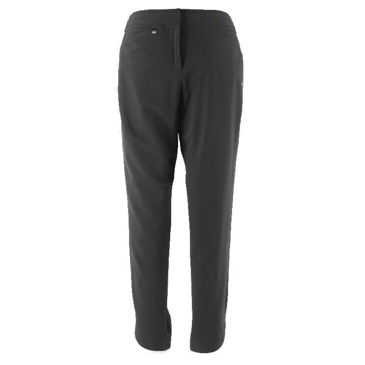 White House Black Market Sz 6 x 27 Black White Taper Ankle Polyester Blend Pant