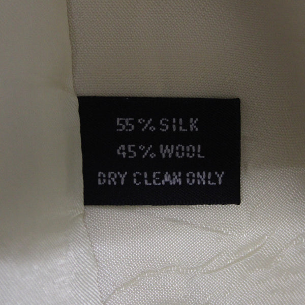 Club Room Sz 40R Yellow Textured Two Button Silk Wool Blend Blazer Jacket