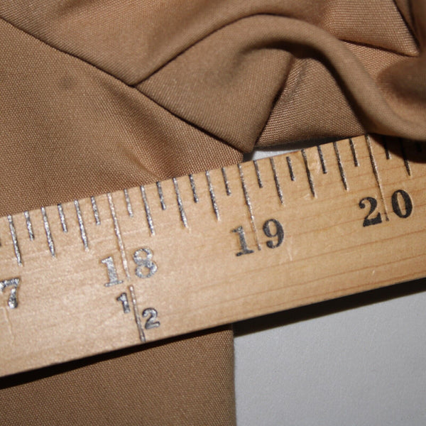 Chicos NEW $139 Sz 1 Arabian Camel Tan Black Leather Trim Cotton Poly Jacket