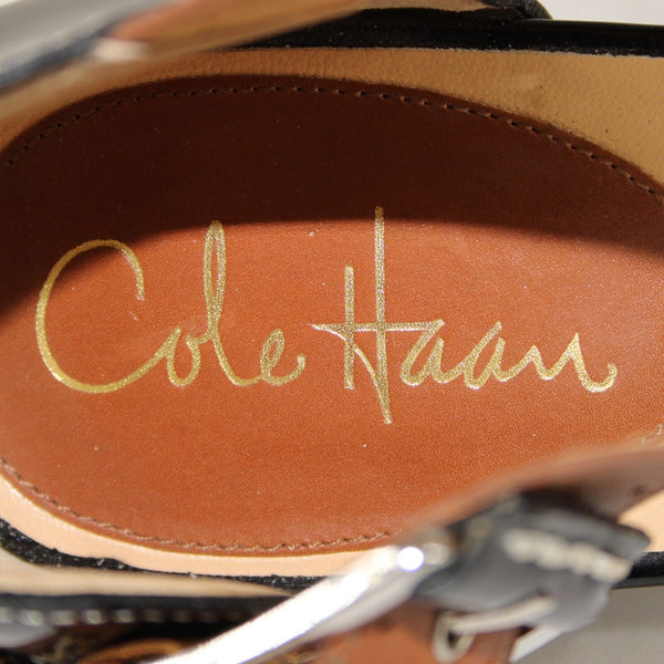 Cole Haan Sz 10 AA Black Brown Patent Leather Upper 4" Cushion Air Sole Heels