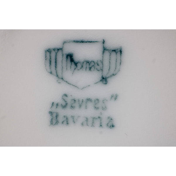 Thomes Handpainted Plate Sevres Light Blue Yellow Floral Painted 6.5" Plate