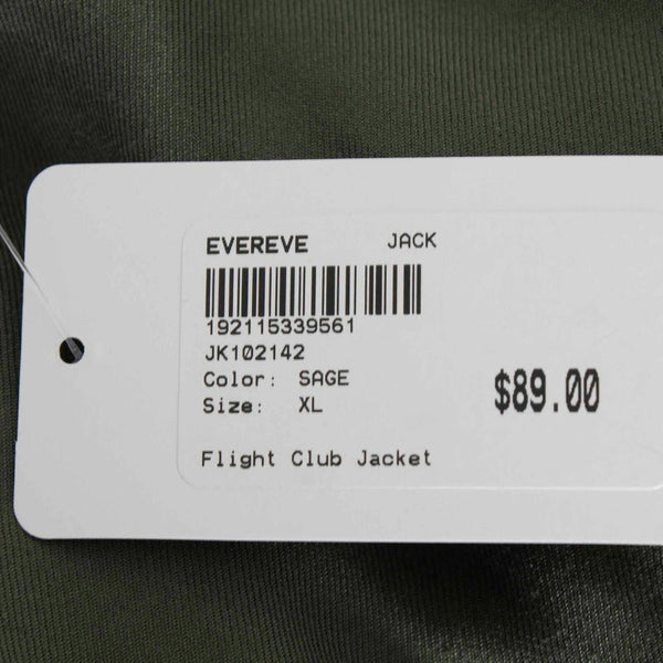 BB Dakota NEW $89 Jack Sz XL Olive Green Zip Pocketed Rayon Poly Jacket