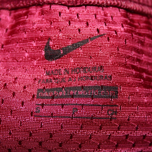 Nike Sz 2 Burgundy White Logo Knee Length 100% Nylon Polyamide Jersey Dress
