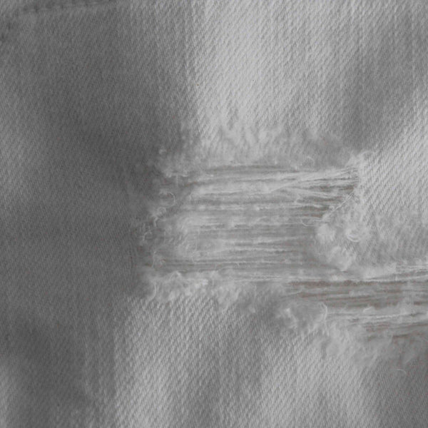 rag & bone JEAN DRE Sz 26 x 27.5 White Distressed Lined Cotton Blend Skinny Jean