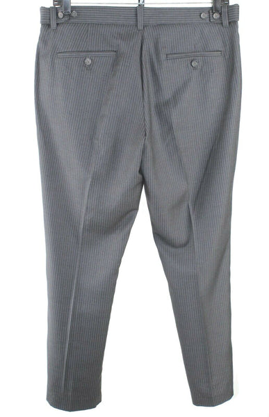 Penguin Sz 36 x 31 Gray Pinstripe Polyester Rayon Wool Men's Trouser Pant