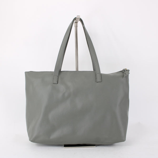 Joy Mangano Purse Gray 18 x 12 x 5 Inner Pockets With Wristlet Shoulder Purse