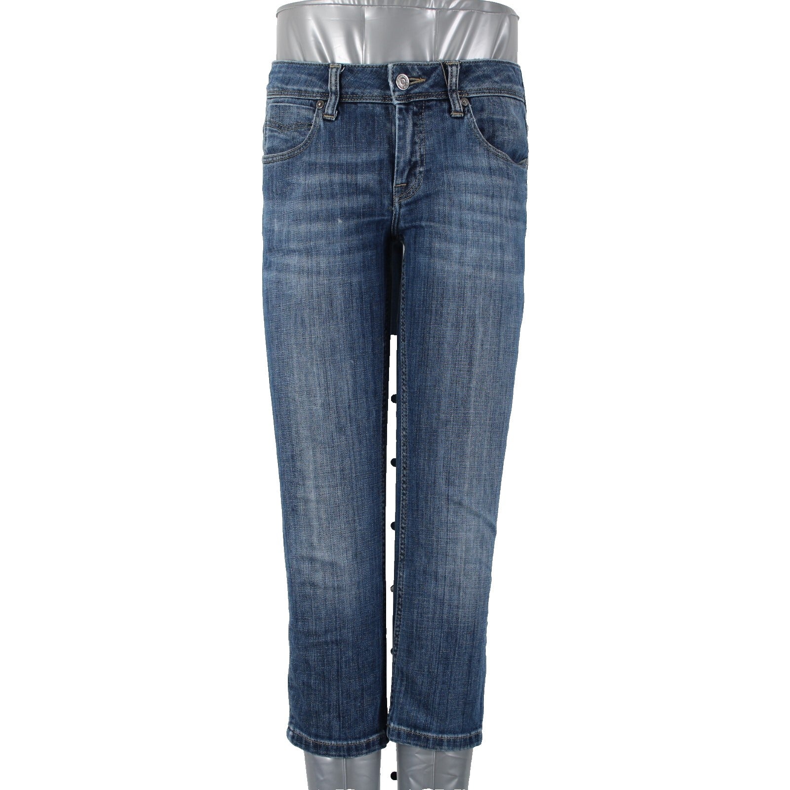 Burberry Brit Buckingham Sz 25 x 22 Blue Denim Pockets Skinny Leg Cotton Jeans