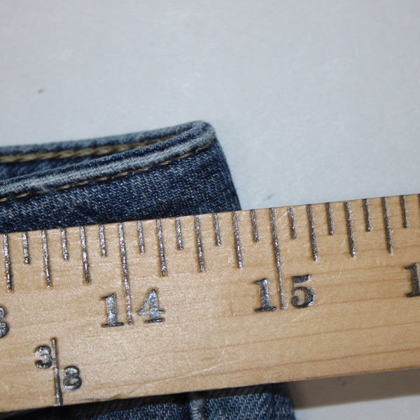 Burberry Brit Buckingham Sz 25 x 22 Blue Denim Pockets Skinny Leg Cotton Jeans