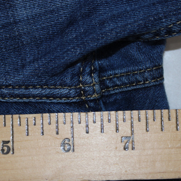 Burberry Brit Buckingham Sz 25 x 22 Blue Denim Pockets Skinny Leg Cotton Jeans