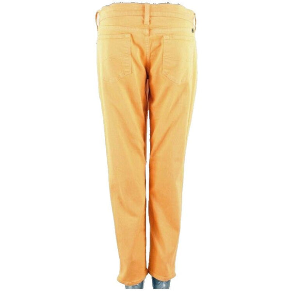 Lucky Brand Zoe Straight Crop Sz 8 29 x 27 Orange Skinny Cotton Blend Jean