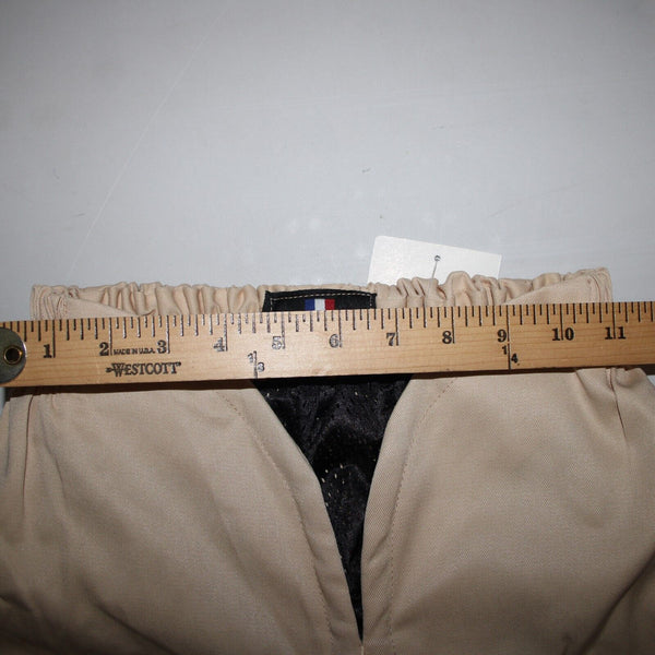 Varenne NEW Sz XS x 32 Tan Cargo Pockets Elastic Waist Lined No Fabric Pant