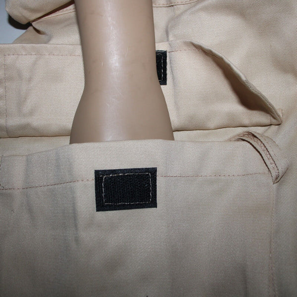Varenne NEW Sz XS x 32 Tan Cargo Pockets Elastic Waist Lined No Fabric Pant