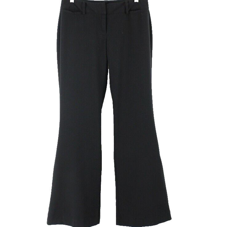 New York & Company Sz 4 Average x 32 Black Polyester Blend Trouser Pant