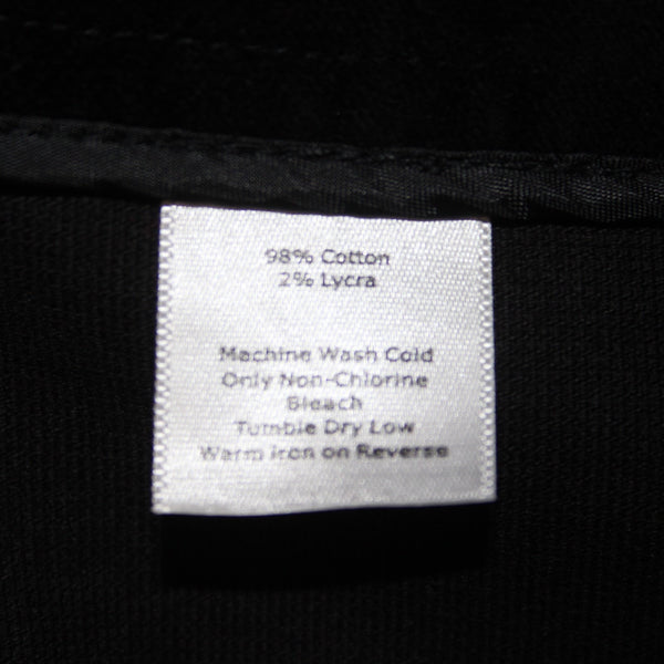 Talbots Pant Sz 8 x 31 Black Velveteen Straight Leg Cotton Lycra Pant