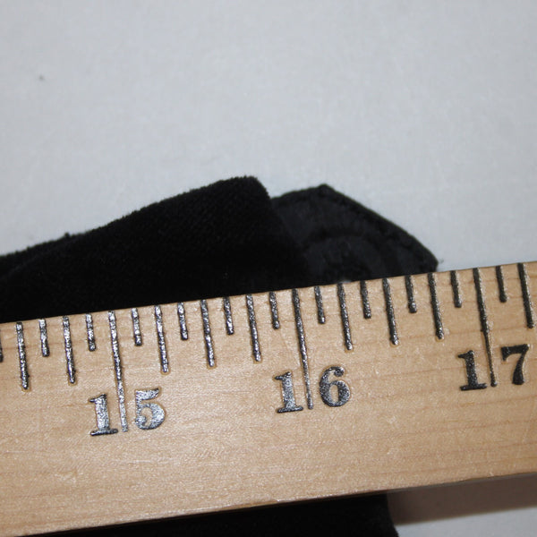 Talbots Pant Sz 8 x 31 Black Velveteen Straight Leg Cotton Lycra Pant