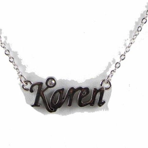 KAREN NEW Silvertone Rhinestone Accent 14.5" w 4.5" Multi Ring Ext Necklace