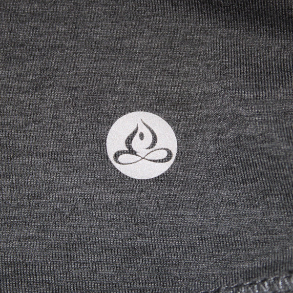 Apana Active Wear Top Sz M Gray Cowl Neck Longer Back Polyester Spandex Sweater