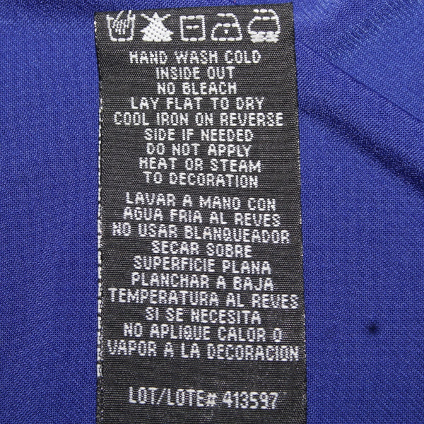 RM Richards Dress Sz 20W Royal Blue Beaded Sequin Key Hole Poly Spandex Dress