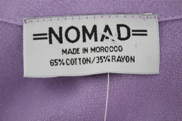 Nomad NEW Sz 45 Lavender Ruffled Flutter Sleeves Cotton Blend Light Jacket