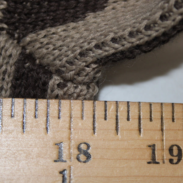 Chicos Cardigan Sz 1 Brown Tan Animal Print Buttons Acrylic Wool Cardigan Jacket