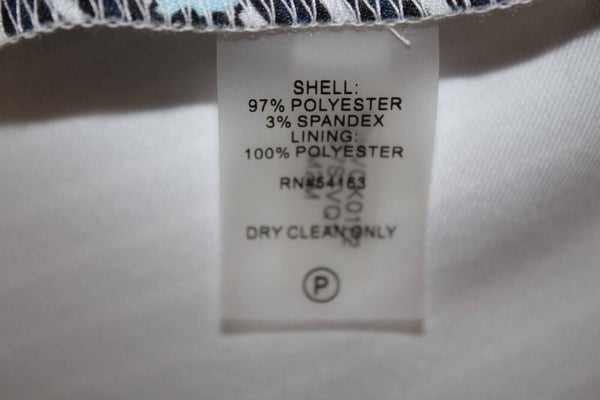 Tommy Hilfiger NEW $129 Sz 8 Navy Blue Multi Pleats Zip Poly Blend Dress