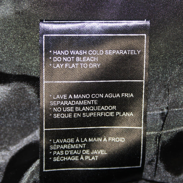 BB Dakota Jacket Sz S Black Silver Zipper Collared Polyester Nylon Jacket