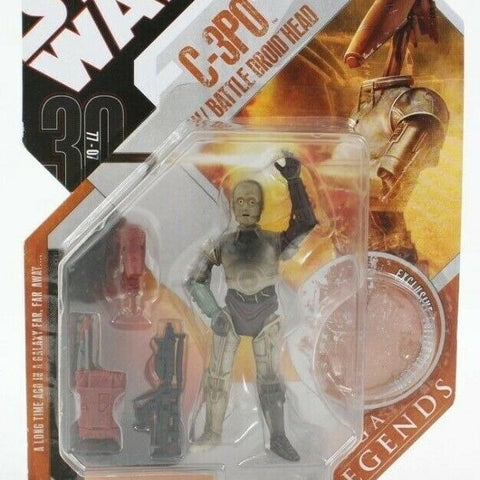 Hasbro Star Wars 30th C 3PO With Battle Droid Head Figure