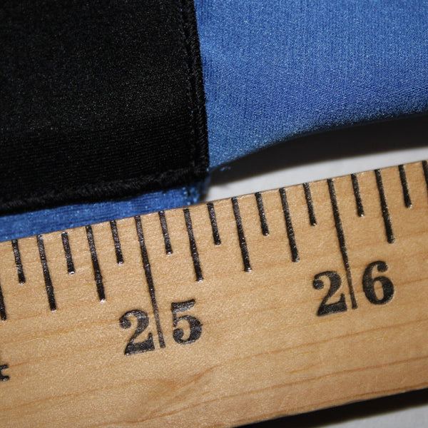 Celine Sz 42 Black Blue Ivory Color Block Silk Wool Top