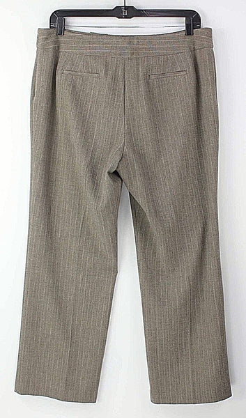 Sag Harbor Sz 18 x 32" Brown Beige Poly Ray Spandex Nylon Herringbone Pant