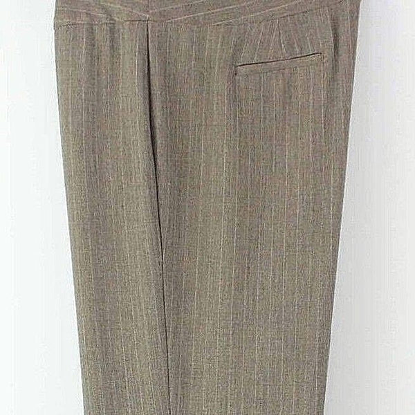 Sag Harbor Sz 18 x 32" Brown Beige Poly Ray Spandex Nylon Herringbone Pant
