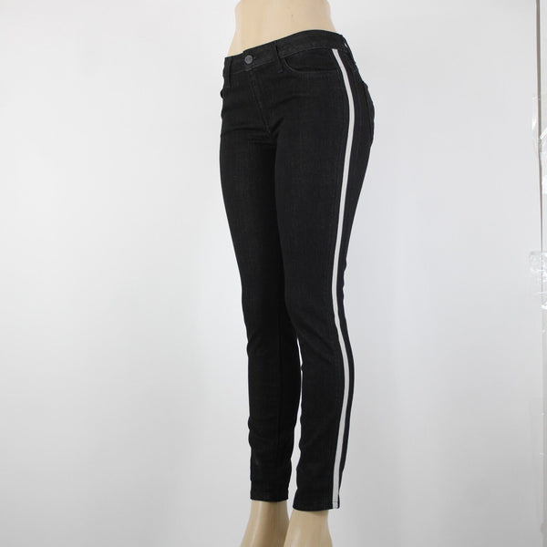 Siwy NEW $63 Sz 26 x 29 Black White Stripe Pockets Cotton Polyester Jeans