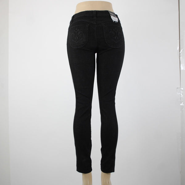Siwy NEW $63 Sz 26 x 29 Black White Stripe Pockets Cotton Polyester Jeans