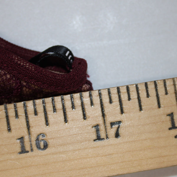 Tadashi Shoji Dress Sz 8 Burgundy Red Tan Lined Embroidered Nylon Cotton Dress