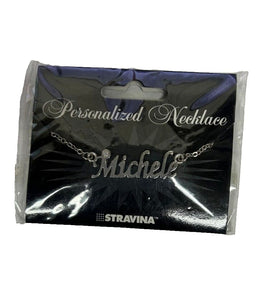 MICHELE NEW Silvertone Rhinestone Accent 14.5" w 4.5" Multi Ring Ext Necklace