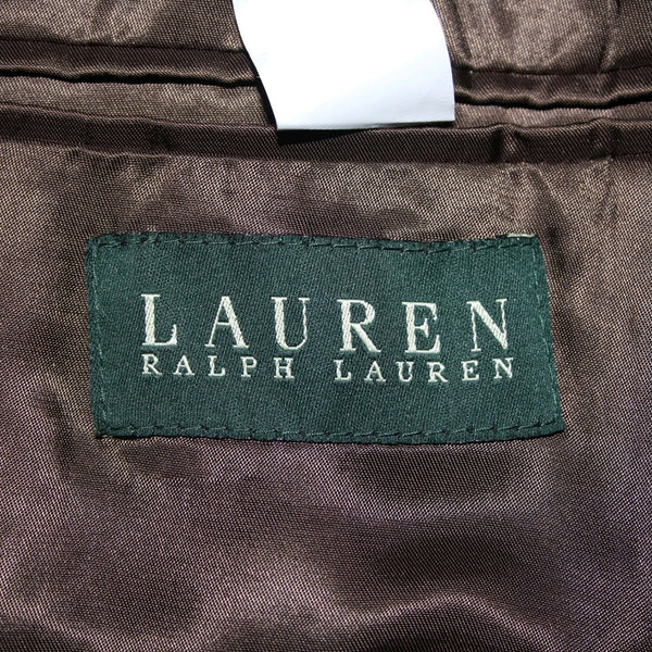 Lauren Ralph Lauren Blazer Jacket Sz 52 R Brown Black Plaid Two Button 100% Wool
